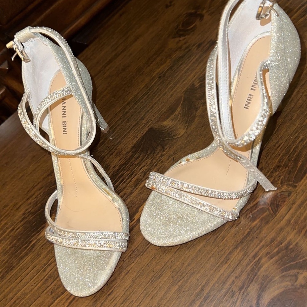 silver heels